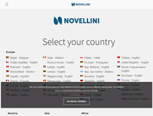 Tablet Screenshot of novellini.com